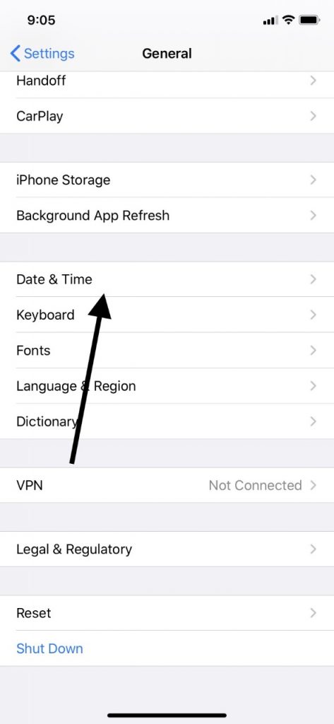 アクティベーションを待っているFaceTimeの日時