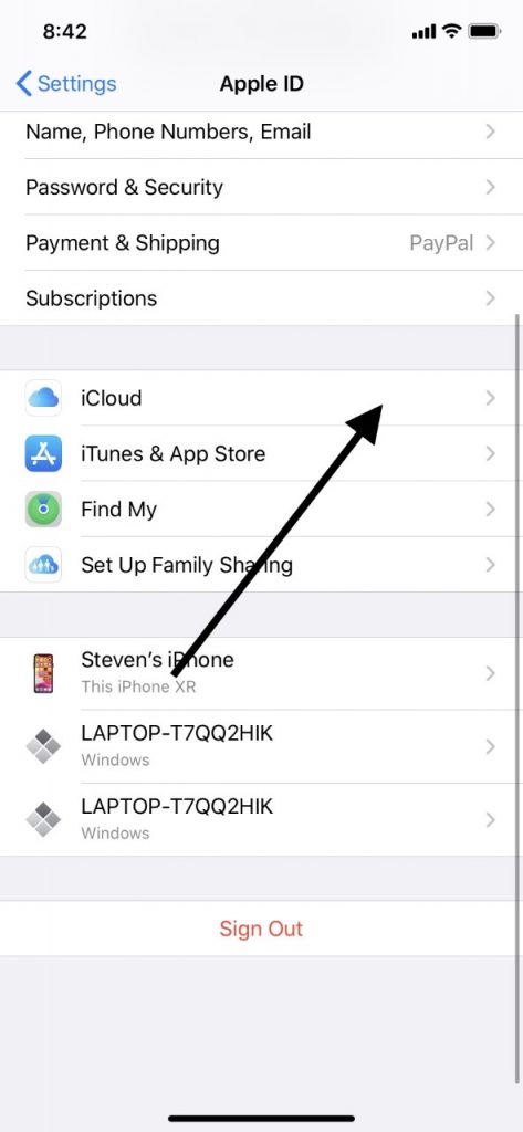 iPhoneの写真バックアップにiCloudを使用します
