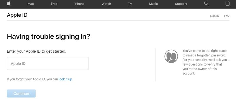 iPhone 11にApple IDパスワードをリセットします