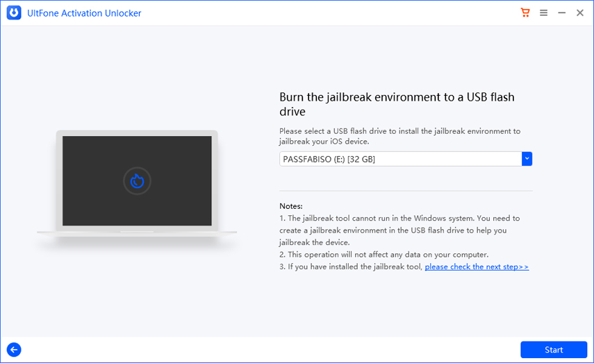 Ultfone Activation Unlockerの手順