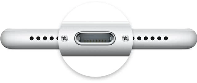 iPhoneの充電ポートを修理して、充電します