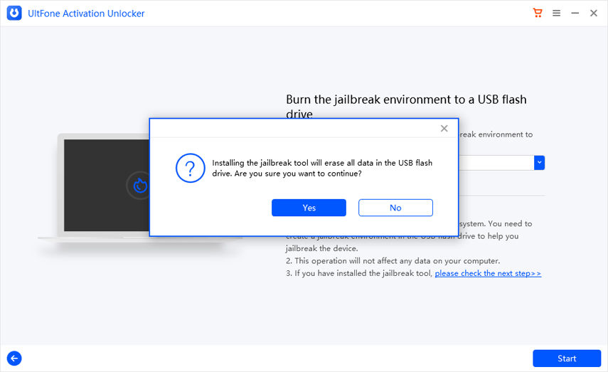 Ultfone Activation Unlockerの手順