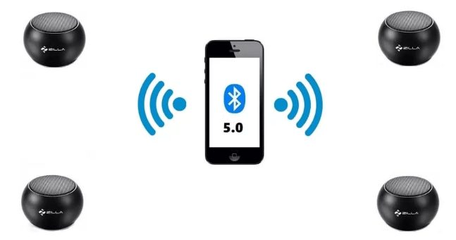 Bluetooth5を介して2つのBluetoothスピーカーを同時に接続します