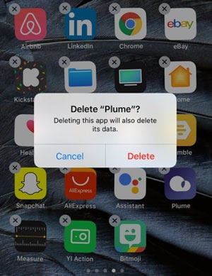 iPhoneアプリを削除してiPhone画面を修正すると、タッチに応答しません