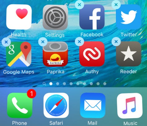 ホーム画面からiPhoneでアプリをアンインストールする方法