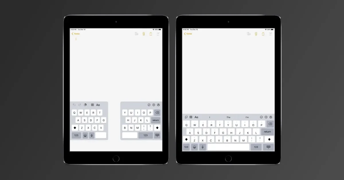 iPadのフローティングキーボードを修正する方法