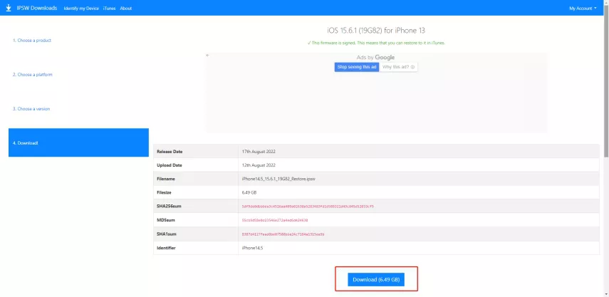 データの損失なしでiOS 17から16.6から16.6までのダウングレード
