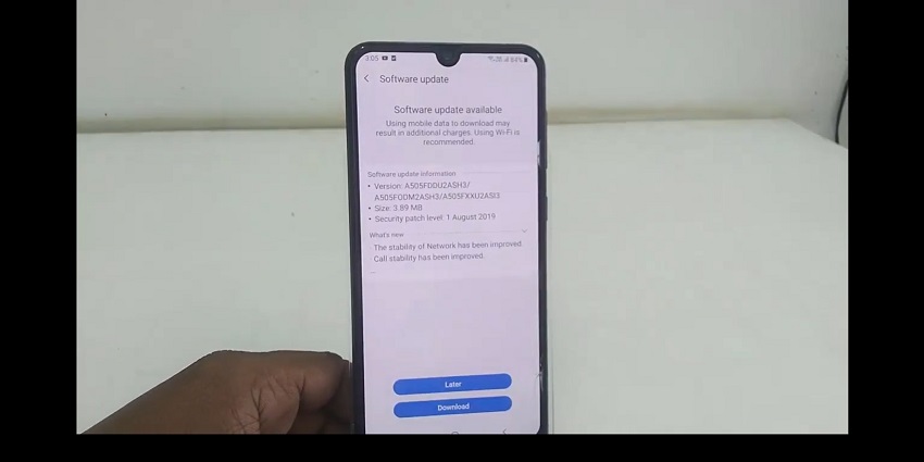 Androidの更新をダウンロードします