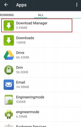 Androidでダウンロードマネージャーを有効にします