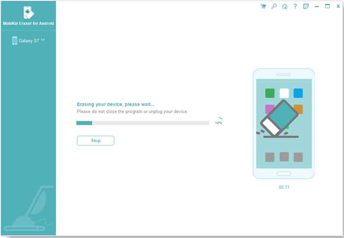 Android用のERASERを使用して、Android電話からデータを削除する