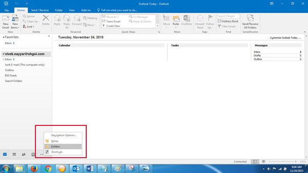 iCloudからOutlookへの連絡先をインポートします