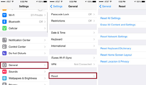 iPhoneのすべてのコンテンツと設定を消去します
