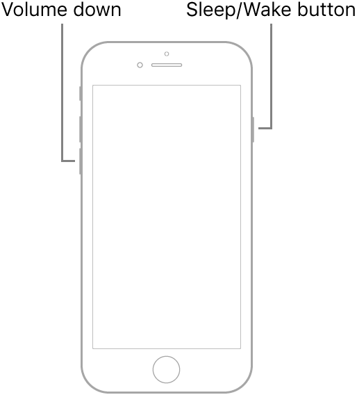 iPhone 7シリーズを強制的に再起動します 