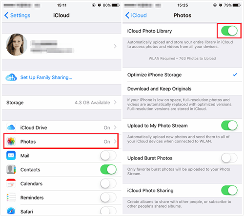 iCloudを介してBluetoothなしでiPhoneからコンピューターに写真を転送する
