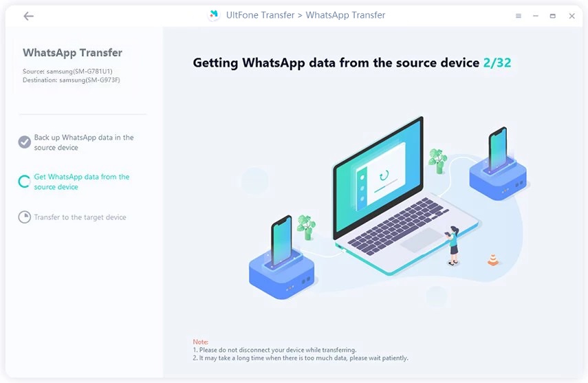 WhatsAppをAndroidからAndroidに転送します