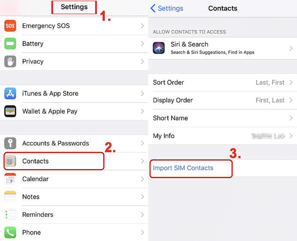 SIMカード経由でSamsungからiPhoneまでの連絡先を取得する方法