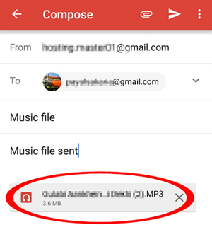 電子メールでAndroidからAndroidに着信音を転送する方法