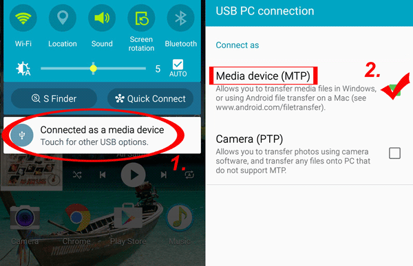 AndroidからMacにExplorerを使用して音楽を転送します