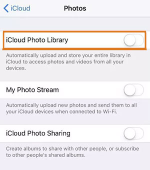 iCloudを使用してZTEからiPhoneに写真を転送します