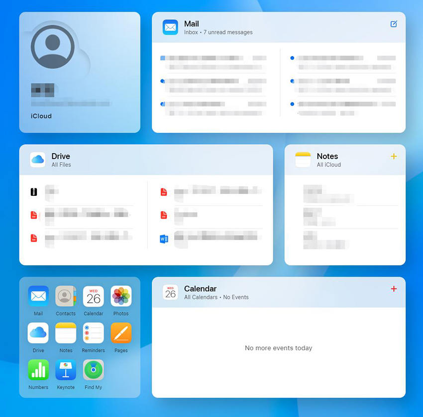 iCloud Webサイトから復元します
