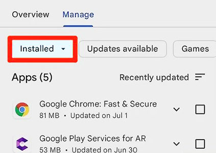 Google Playインストールアプリ