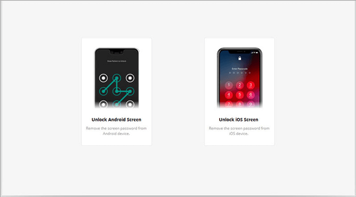 Unlock iOS画面をタップします