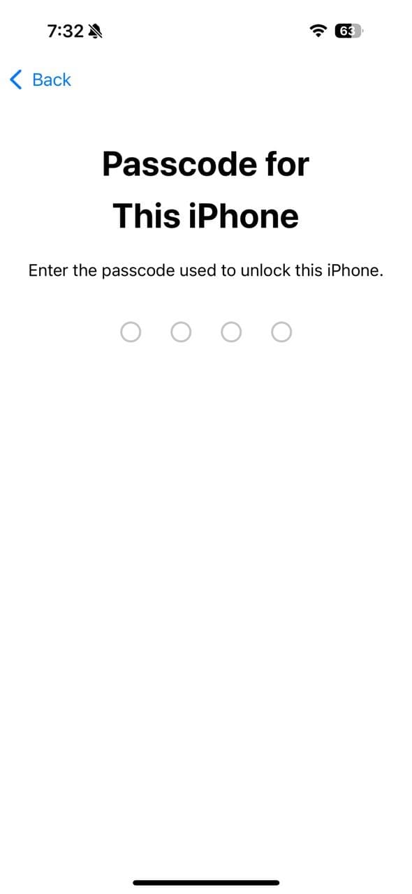 iPhoneパスコードを提供します