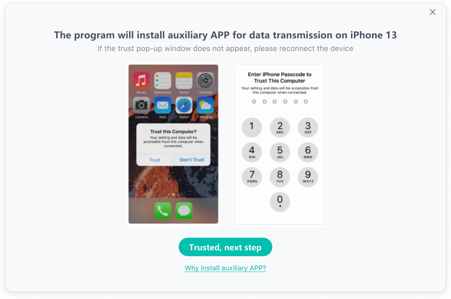 AndroidからiPhone 15 Step3にデータを転送します