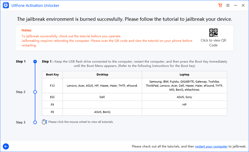 Ultfone Activation Unlockerの手順