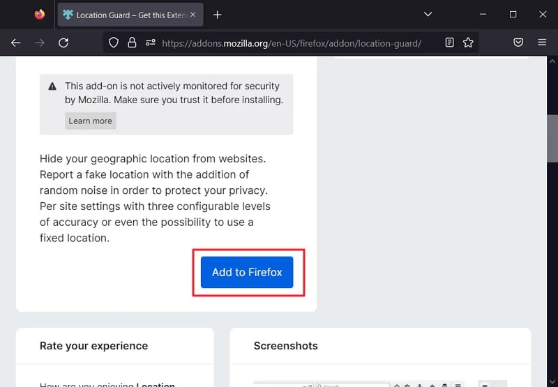 Firefoxに追加します