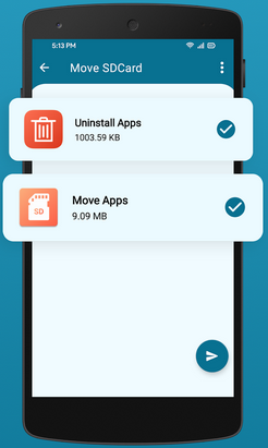 AppsをSDカード転送に移動することでOPPOでSDカードにアプリを転送