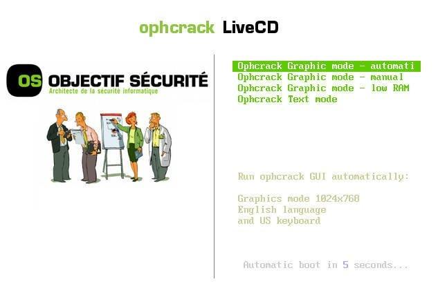 ophcrackライブCD