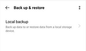 Factoryの後にデータを復元する方法ローカルバックアップからAndroidをリセットする