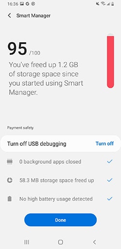 Samsung電話を最適化します