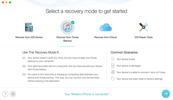 iOSのフォネレスチャとしてのiOSバックアップ抽出器