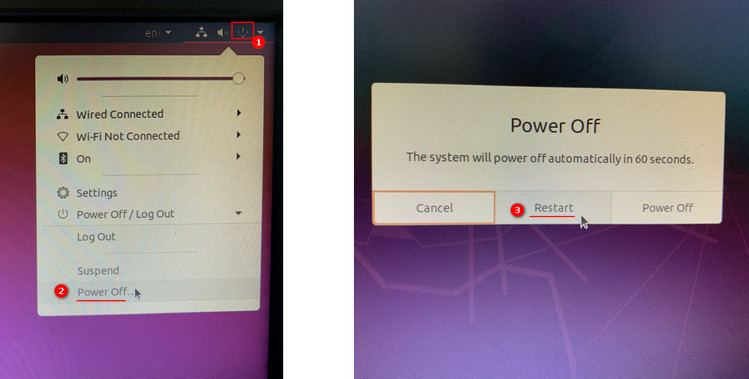Ubuntuを終了します