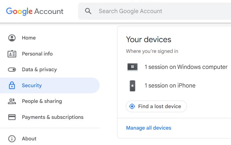 Samsung電話からGoogleアカウントをリモートで削除します
