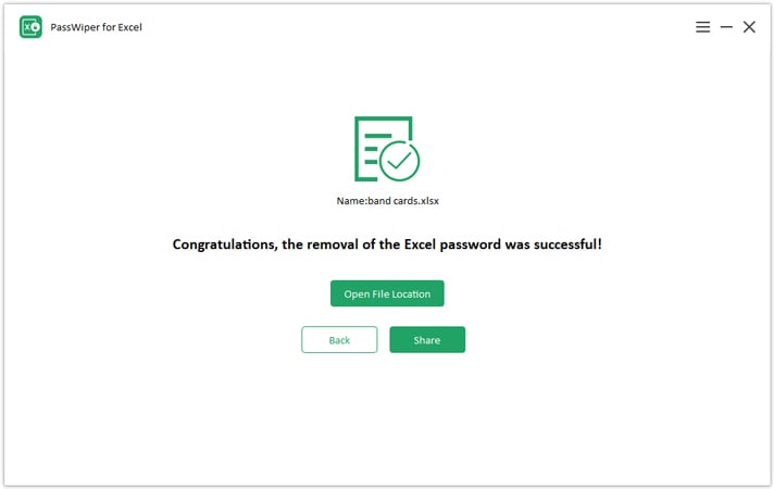 ExcelレビューのPassWiper