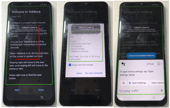 トークバックでRealMe FRPをバイパスします