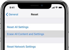 ネットワーク設定をリセットして、iCloud設定の更新を修正します