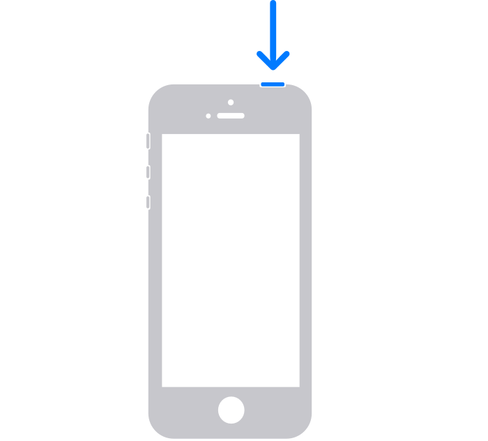 iPhone SE 1st Gen iPhone 5以前を再起動します

