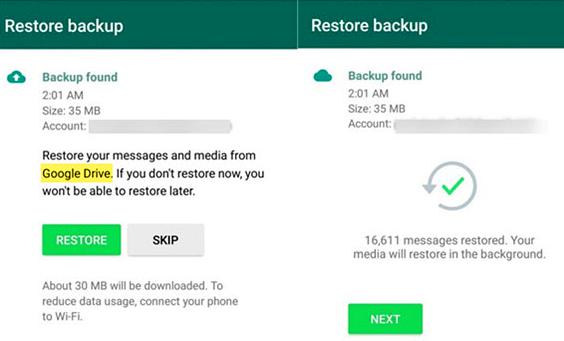 whatsappの復元