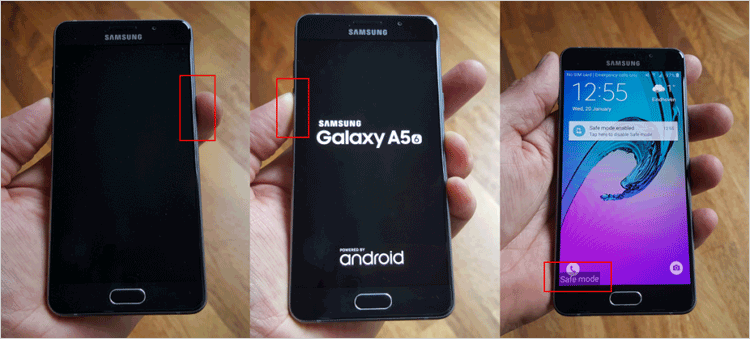セーフモードに入った後、Androidでアプリを削除します