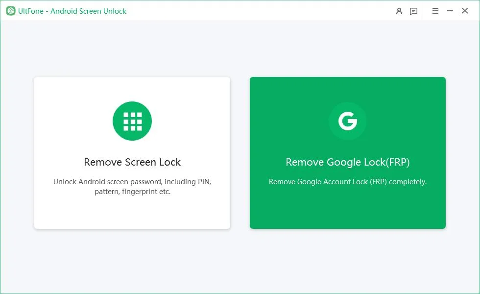 Googleロックの削除を選択します