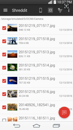 ShredditのようなAndroidデータ消しゴム