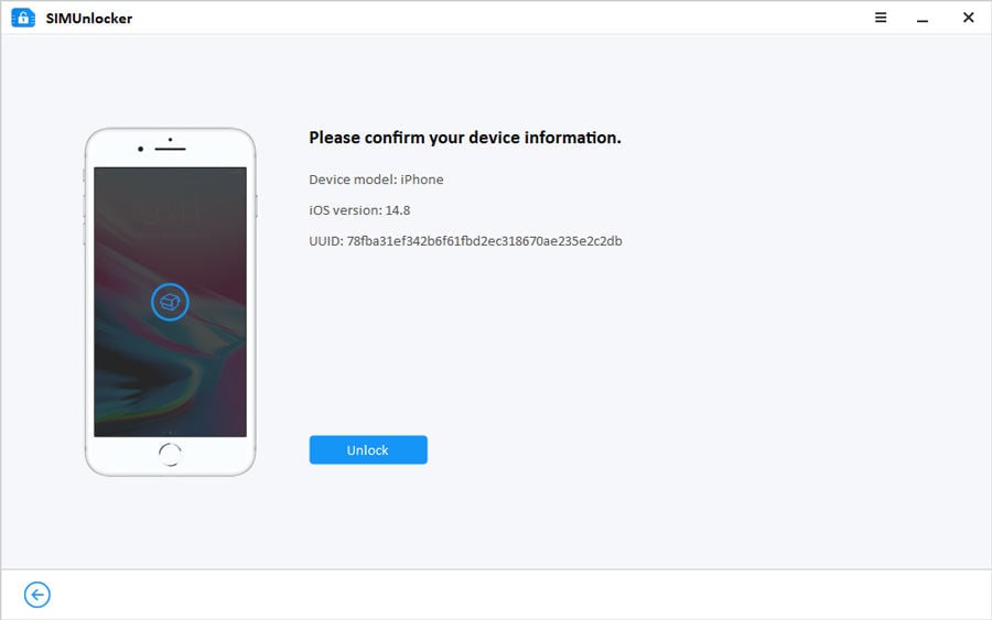 iPhone情報を確認してください