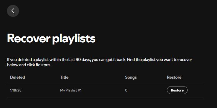 Spotify-Recover-PlayList