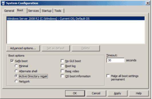 DSRMパスワードWindows Server 2012 R2をリセットします