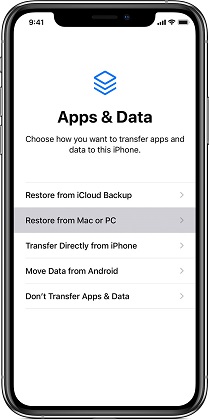 古いiPhoneから新しいiPhoneにデータを復元します