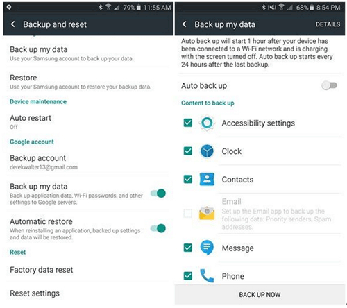 Google Syncを介してHuaweiからGalaxyにデータを転送する方法